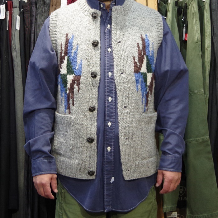 MONKEY WEAR COWICHAN KNIT VEST FT001 ��󥭡������� �������� �˥å� �٥��� ��� �������󥻡����� ��������٥��� �������� �ϥ�ɥᥤ�� ���ᥫ�� �ͥ��ƥ����� ������100% �ͥѡ�����