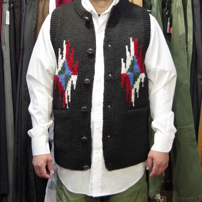 MONKEY WEAR COWICHAN KNIT VEST FT001 ��󥭡������� �������� �˥å� �٥��� ��� �������󥻡����� ��������٥��� �������� �ϥ�ɥᥤ�� ���ᥫ�� �ͥ��ƥ����� ������100% �ͥѡ�����