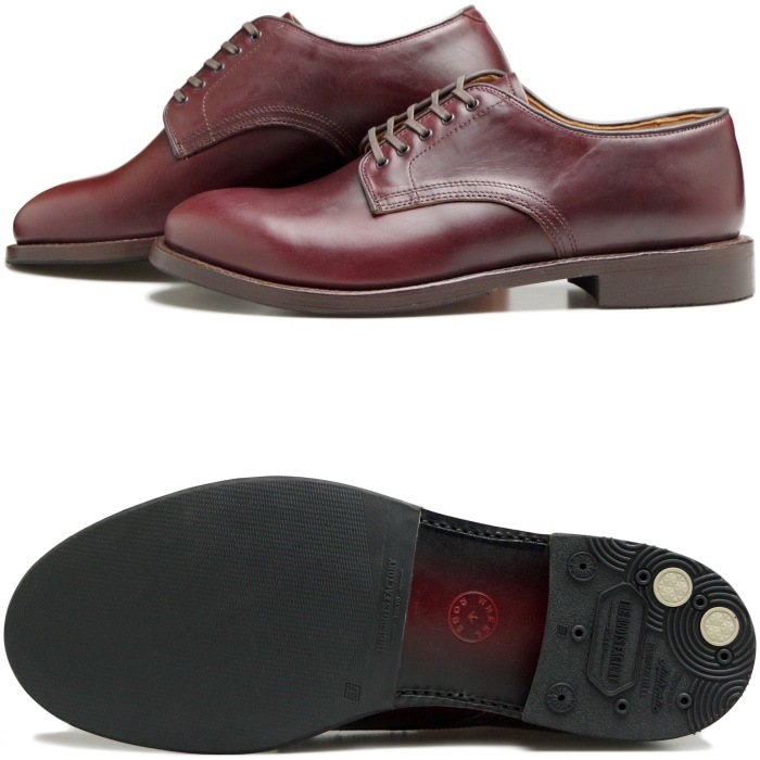 WHEEL ROBE PLAIN TOE DERBY ������������� 15075 �С�����ǥ��� �ץ졼��ȥ������ӡ����塼�� �ӥ��ͥ����塼�� ��� �ܳ� �ץ졼��ȥ����塼�� �����२������ �쥶�� �����奢�� �׷� �̶� �� ������