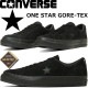 ��SALE��40��OFF�� ����С��� ��󥹥��� �����ƥå��� CONVERSE ONE STAR GORE-TEX �֥�å���Υ������� �������� ���ˡ����� ��� �������å� �ܳ� ONESTAR �쥶�� �����奢�� ������桼�� ������� �����ɿ� ������ ����