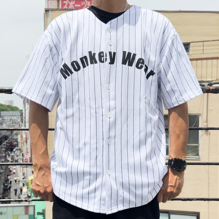 ��SALE��50��OFF�� MONKEY WEAR BASEBALL SHIRTS ��󥭡������� �١����ܡ��륷��� ��󥺥���� Ⱦµ����� ����� ��� Ⱦµ �ȥåץ� ���ߥ���� ���ᥫ�� ���㡼�� �����奢�륦���� ������� �ץ쥼��� ���ե�