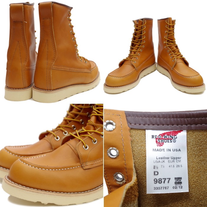 RED WING 9877 ��US8.5/26.5cm�� ��7767�� �����������ȥ�å��ʡ� ��åɡ������� ��ʪ���� �ե����ȥ꡼������� ������å��奻�å��� ������