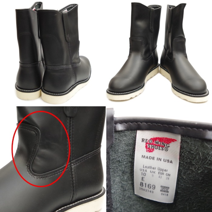 RED WING 8169 US10.0/28.0cm 2749 ȥåʡ åɡ ʪ եȥ꡼ ڥ֡ 9" PECOS BOOT