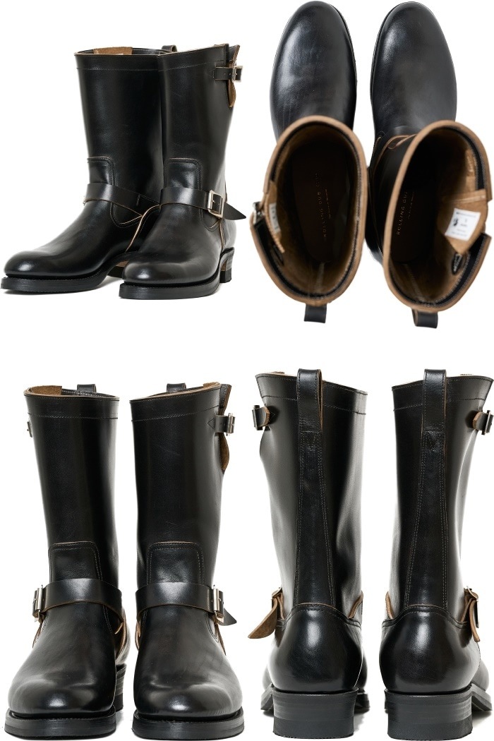 �����ͽ��� ROLLING DUB TRIO GRIFFIN ENGINEER II ������󥰥��֥ȥꥪ ����ե��� HORSEBUTT BLACK �ۡ����Хåȥ֥�å� ���󥸥˥��֡��� �쥶�� �֡��� ��� �ܳ� ����֡��� ���󥸥˥� ������ �ۡ����쥶�� �����奢�� �����ȥɥ� ������