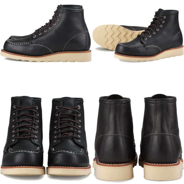 ��åɥ����� �֡��� ��ǥ����� �ܳ� RED WING 3373 ��Black "Boundary"�� 6" Classic Moc �֥�å� �Х�����꡼ ����֡��� ������å��奻�å��� 