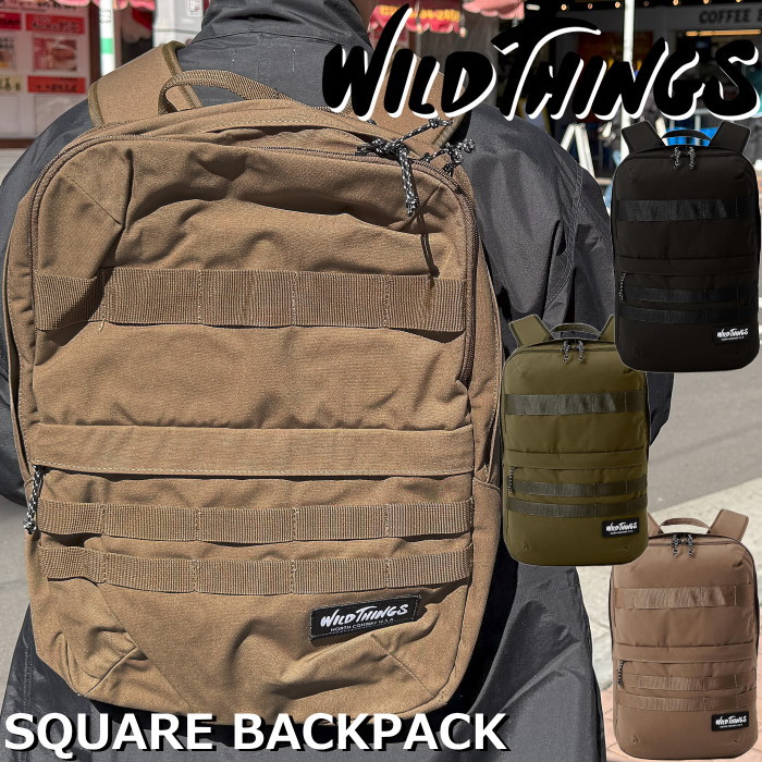 �磻��ɥ��󥰥� �Хå� WILD THINGS SQUARE BACKPACK WT-380-3002 ���������Хå��ѥå� ��� ��ǥ����� ���å� �ӥ��ͥ����å� �̶� �̳� ι�� �ǥ��ѥå� ��󥺥Хå� �ӥ��ͥ� �����ȥɥ�