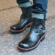 ��SALE��50��OFF�� �ԥ��ȥ�� ���󥸥˥��֡��� PISTOLERO 7"ENGINEER BOOTS 121-01 �֥�å� ���硼�ȥ��󥸥˥� ��� �ܳ� �֡��� ����֡��� ��������̵�� �ᥭ������ ����̵�� �ڤ������б���