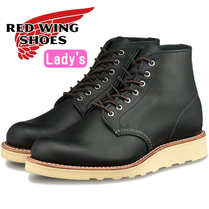 ��åɥ����� �֡��� ��ǥ����� �ܳ� RED WING 3450 ��Black "Boundary"�� 6" Round-toe �֥�å� �Х�����꡼ ����֡��� ������å��奻�å��� 