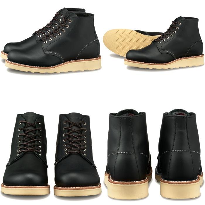 ��åɥ����� �֡��� ��ǥ����� �ܳ� RED WING 3450 ��Black "Boundary"�� 6" Round-toe �֥�å� �Х�����꡼ ����֡��� ������å��奻�å��� 