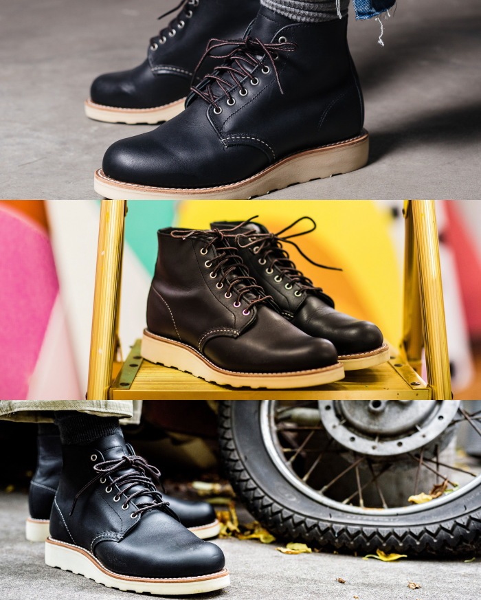 ��åɥ����� �֡��� ��ǥ����� �ܳ� RED WING 3450 ��Black "Boundary"�� 6" Round-toe �֥�å� �Х�����꡼ ����֡��� ������å��奻�å��� 