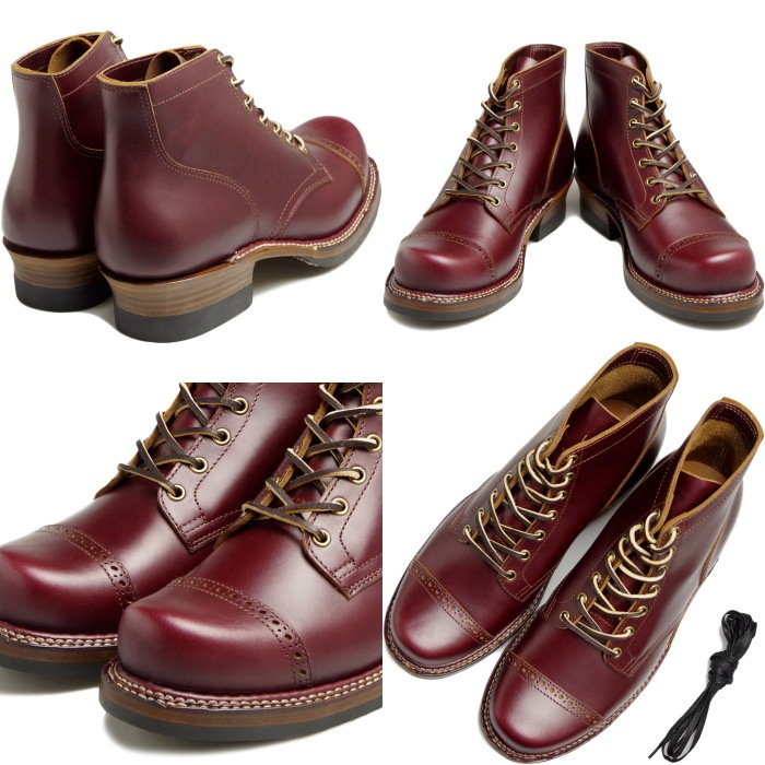 Locking Shoes by FootMonkey ���å��󥰥��塼�� �եåȥ�󥭡� CAP TOE LACE UP BOOTS TS-013 �磻�� ����åץȥ��졼�����åץ֡��� ����֡��� �ܳ� ��� ��� ��󥺥֡��� �����ȥɥ�