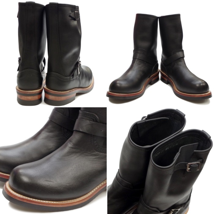 ��SALE��50��OFF�� �ԥ��ȥ�� ���󥸥˥��֡��� PISTOLERO 10"ENGINEER BOOTS 122-01 �֥�å� ���󥸥˥� ��� �ܳ� �֡��� ����֡��� ��������̵�� �ᥭ������ ����̵�� �ڤ������б���