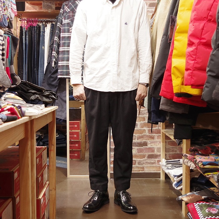 ��������� �ߥ꥿�꡼ SANDERS 1947 MILITARY PUNCHED CAP OXFORD �֥�å� ���ȥ졼�ȥ��åץ��塼�� ����åץȥ� �ӥ��ͥ����塼�� ��� �ܳ� �������å� ���å����ե����� �쥶�� ���󥰥�����