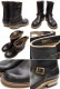 ROLLING DUB TRIO ROOTS ENGINEER 8.5 ������󥰥��֥ȥꥪ �롼�ĥ��󥸥˥� HORSEBUTT BLACK �ۡ����Хåȥ֥�å� ���󥸥˥��֡��� ��� �ܳ� �֡��� ����֡��� ������