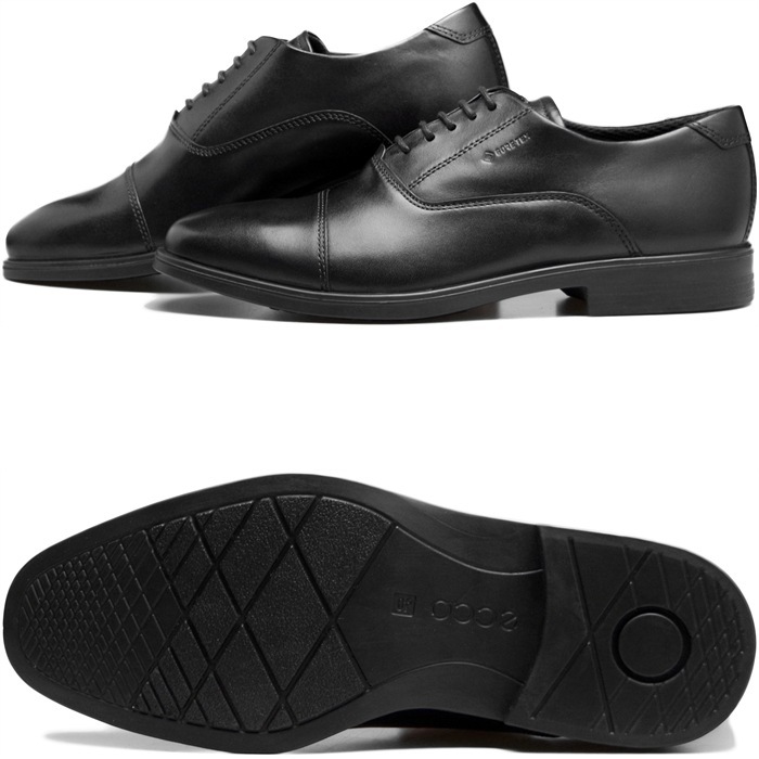 ecco MELBOURNE STRAIGHTTIP TIE GORE-TEX ������ ���ܥ�� �����ƥå��� 621924 ���ȥ졼�ȥ��åץ��塼�� �ӥ��ͥ����塼�� ��� �ܳ� ����åץȥ� ���å����ե����� �쥶�� �ɥ쥹 �����ɿ� ��