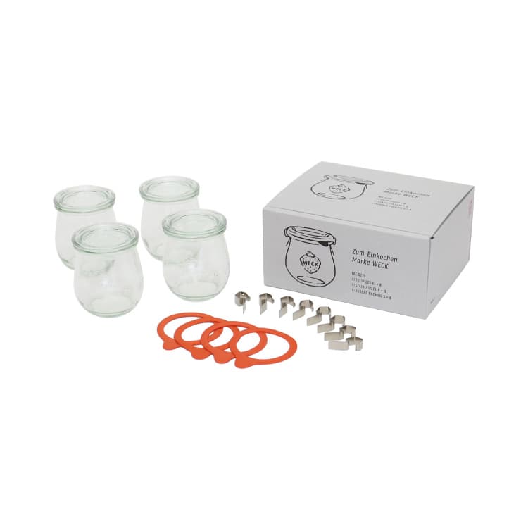 保存容器 WECK GIFTBOX TULIP 200ml 4個セット WE-S219 ウェックギフトボックス