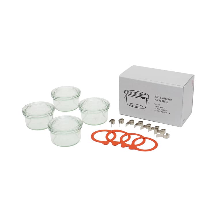 保存容器 WECK GIFTBOX MOLD140ml 4個セット WE-S220 ウェック