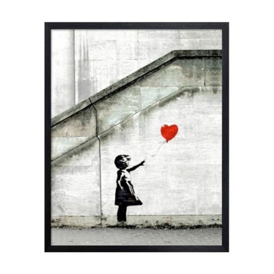 アーティストポスター Banksy Red Balloon バンクシー レッドバルーン|リビンググッズ|雑貨
