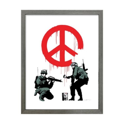 アーティストポスター Banksy Peace Soldiers バンクシー ピースソルジャーズ|リビンググッズ|雑貨