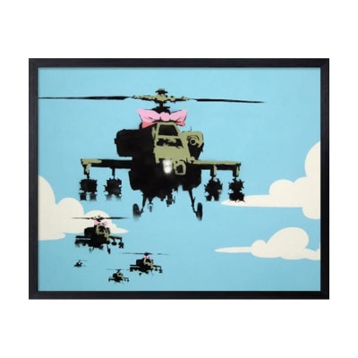 【在庫処分】アーティストポスター Banksy Helicopters バンクシー ヘリコプターズ