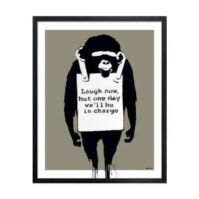 アーティストポスター Banksy Laugh Now バンクシー ラウフナウ|リビンググッズ|雑貨