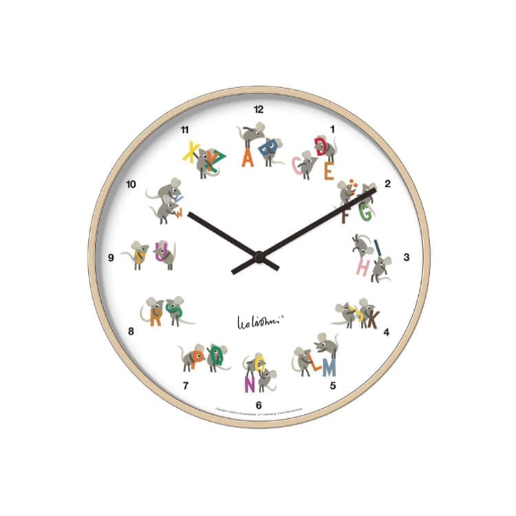 掛け時計 Leo Lionni Letters レオ・レオニ ウォールクロック レターズ