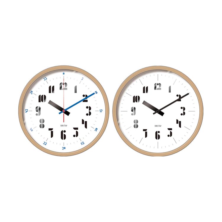 掛け時計 Bauhaus Fonts Wall Clock 【Joschmi】 バウハウス フォンツウォールクロック