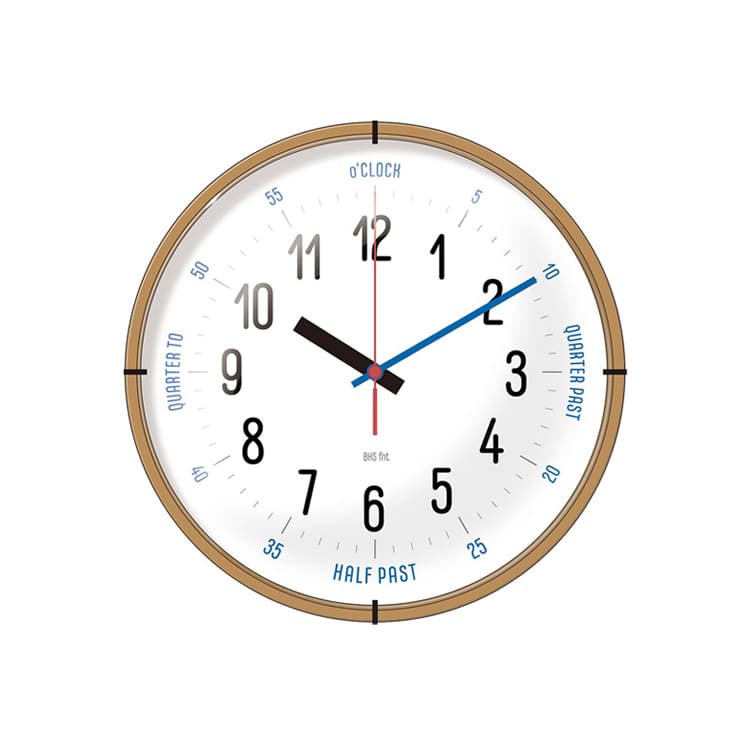 掛け時計 Bauhaus Fonts Wall Clock 【Carlmarx】 バウハウス フォンツウォールクロック