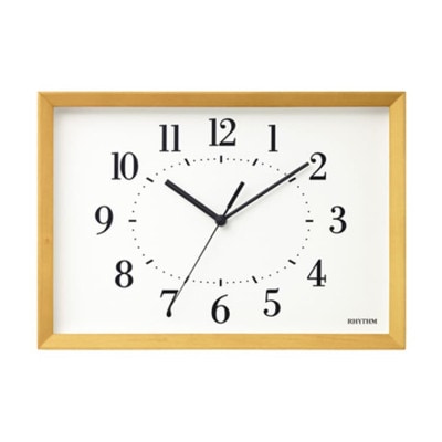 掛置兼用電波時計 Rhythm Plus A Series・A4クロック Natural 
