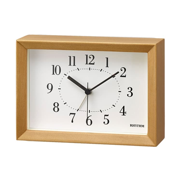 掛置兼用電波時計 Rhythm Plus A Series・A6クロック Natural アラーム機能付 