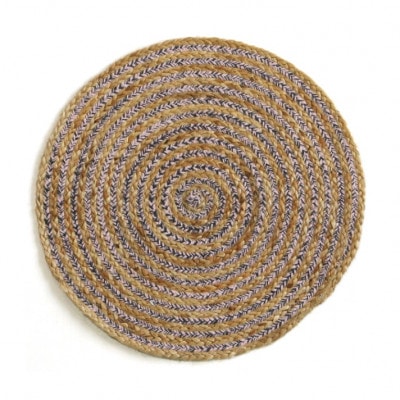 ラウンドラグ Jute & Cotton Round Rug 60cm コットン&ジュート|リビンググッズ|雑貨