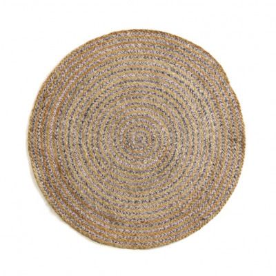 ラウンドラグ Jute & Cotton Round Rug 90cm コットン&ジュート|リビンググッズ|雑貨