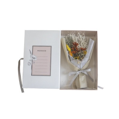 ドライフラワーブーケ入りギフトボックス Dry Flower Message Bouquet S ドライフラワーメッセージバケット(S)|リビンググッズ|雑貨