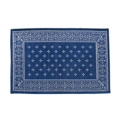 ラグマット Cross Bandanna Rug 80×50cm クロスバンダナラグ|リビンググッズ|雑貨