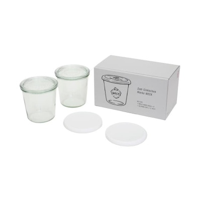 保存容器 WECK GIFTBOX MOLD 500ml 2個セット WE-S215 ウェックギフトボックスモールド