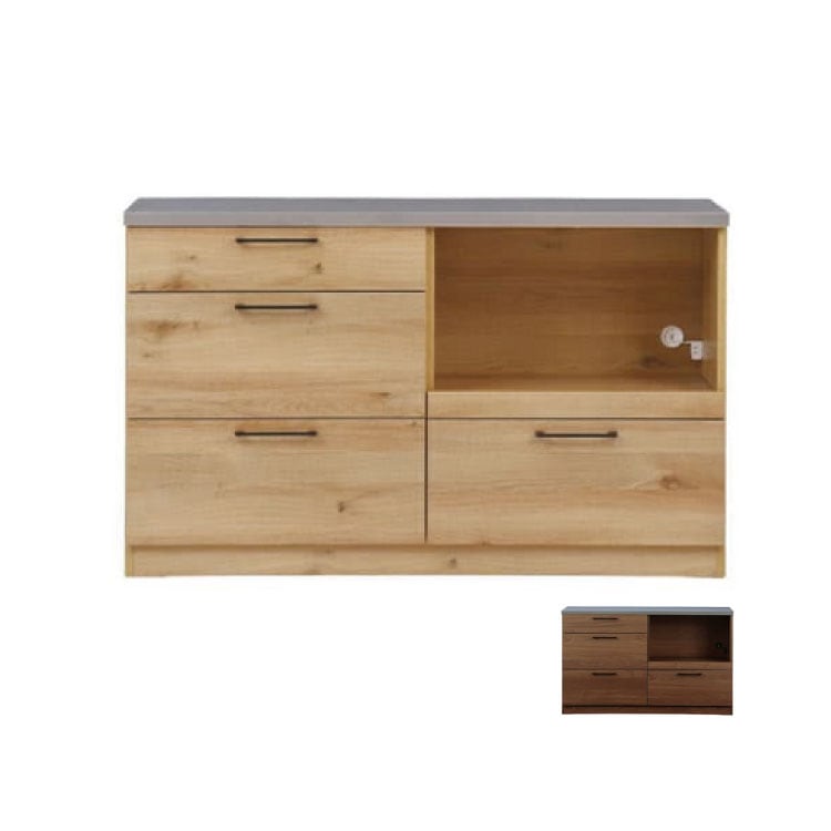 クレア Claire キッチンカウンター 国産 モイス付 幅140cm