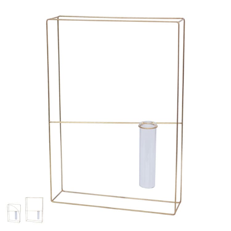 一輪挿し PIKE frame brass vase A ピケ フレームブラスベース