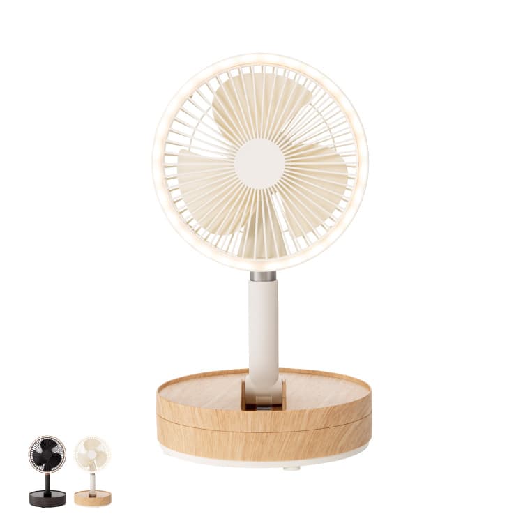扇風機 充電式LEDマルチポータブルファン DF-T2233 | 家具