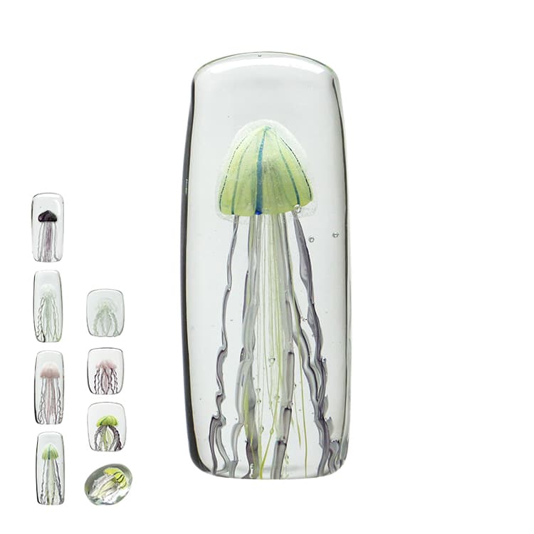 ガラスオブジェ ジェリーフィッシュ ツイストレッグ Jellyfish