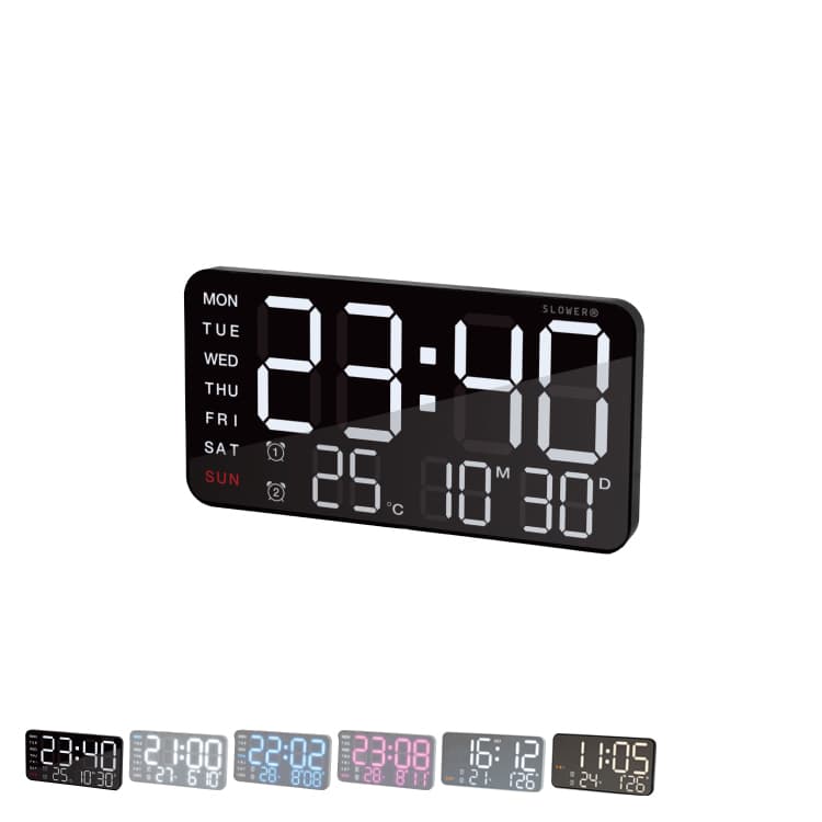 JDL LED CLOCK デジタル時計 Amazon.co.jp: ☆大型デジタル掛け時計☆年月日時分秒曜日が一目