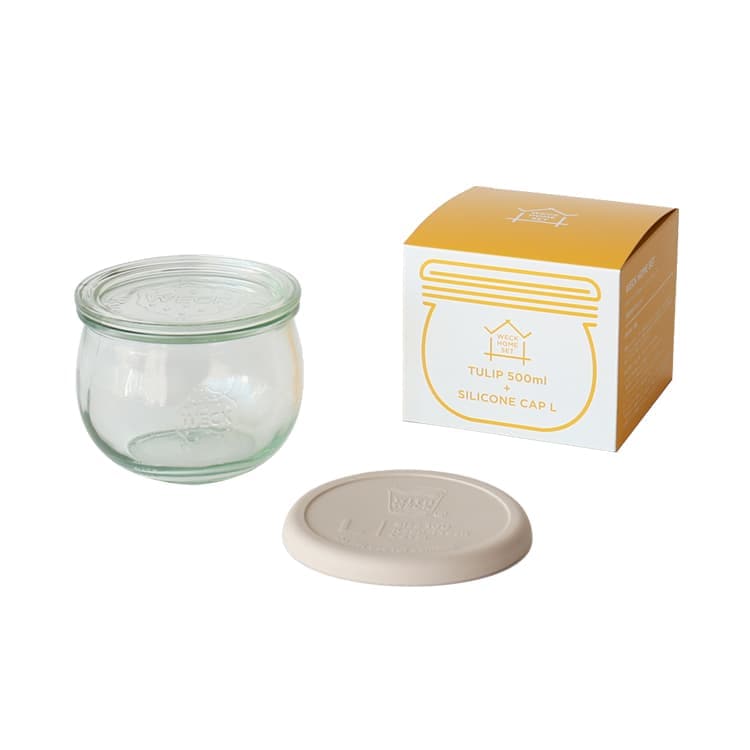 保存容器 WECK Home Set Tulip 500ml set WE-S228 ウェック ホームセット