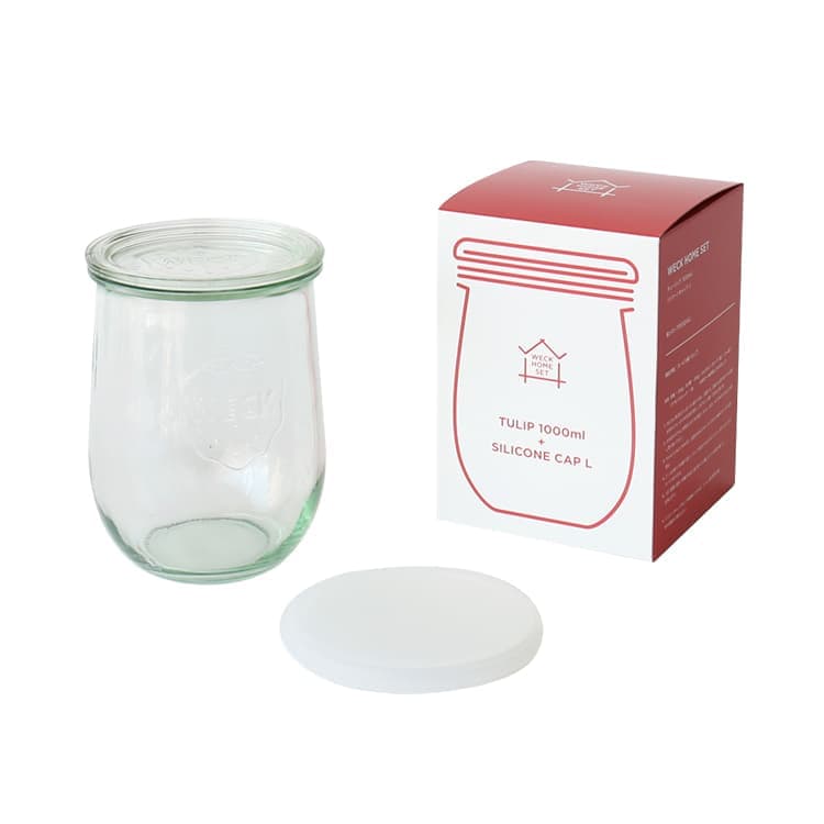 保存容器 WECK Home Set Tulip 1000ml set WE-S231 ウェック ホームセット