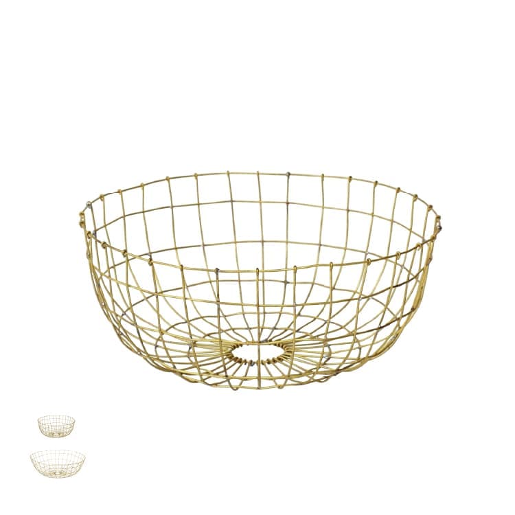 ワイヤーバスケット Brass Thin Basket 