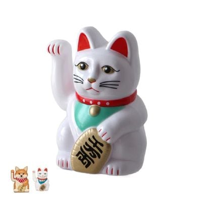 右手が動く 招き猫 犬 Toy & Book ラッキーキャット ラッキードッグ Lucky Cat Lucky Dog 