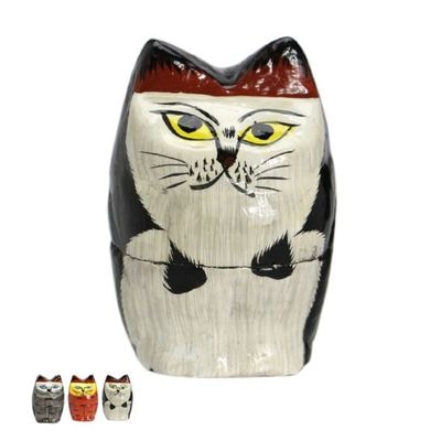 猫オブジェ 置物 Papier Mache Standing Cat パピエマシェ スタンディング キャット