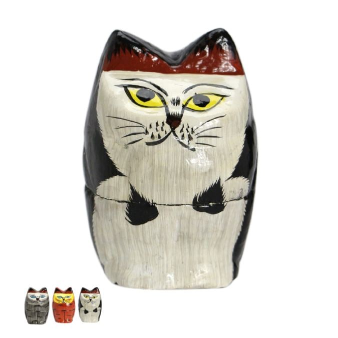 猫オブジェ 置物 Papier Mache Standing Cat パピエマシェ スタンディング キャット