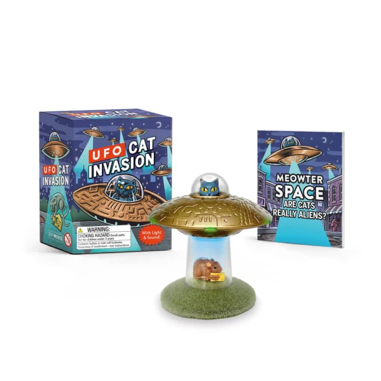 音と光が出る おもちゃ UFO 猫 Toy & Book UFO Cat Invasion UFOキャットインベーション