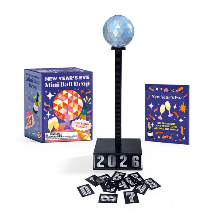 光って音楽が流れる ミニチュア ボールドロップ Toy & Book NYE Mini Ball Drop NYEミニボールドロップ