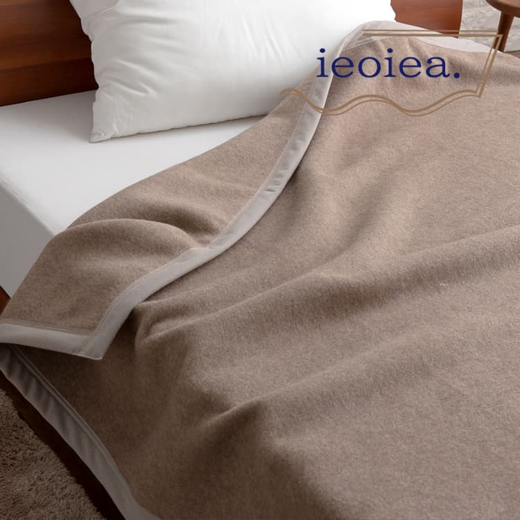 カシミア毛布 ウォッシャブル シングル ECWCA01 ieoiea. イエオイエア
