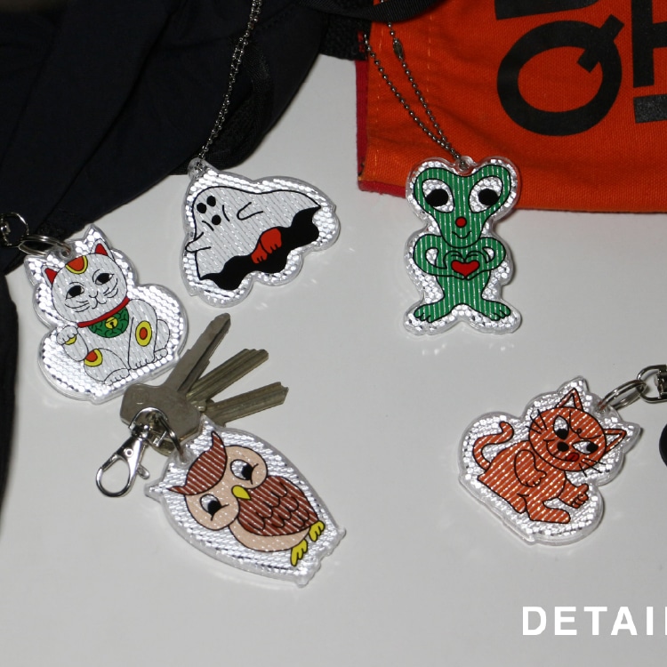 リフレクター 反射キーホルダー Midori Komatsu│チーキーキャット